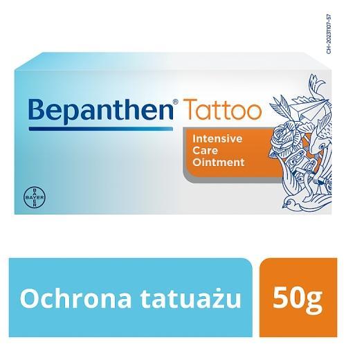 Miniaturka artykułu - Bepanthen Tattoo maść pielęgnująca wytatuowaną sk&oacute;rę, 50g USZKODZONE/BRAK TEKTUROWEGO OPAKOWANIA 