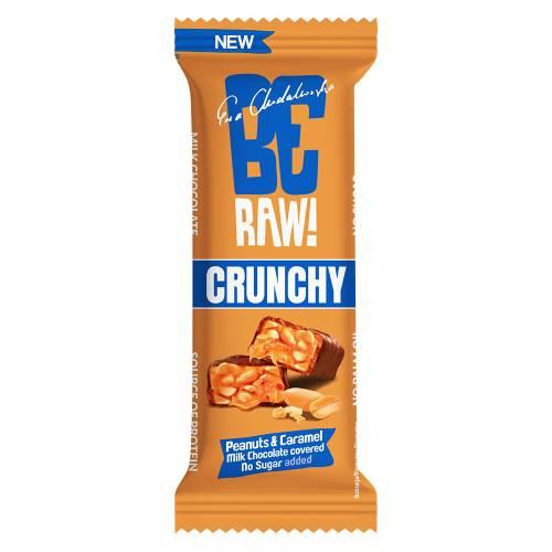 Miniaturka artykułu - BeRAW Baton Crunchy Peanuts&Caramel, 40g