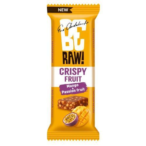 Miniaturka artykułu - BeRAW! Crispy Fruit Mango i Marakuja Baton owocowy, 40g KR&Oacute;TKA DATA 30.06.2026