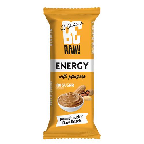Miniaturka artykułu - BeRAW Energy Peanut Butter Baton o smaku masła orzechowego, 40g