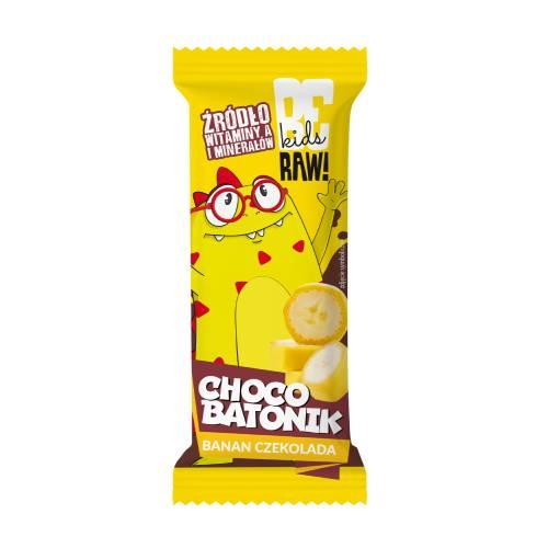 Miniaturka artykułu - BeRAW Kids Batonik Banan & Czekolada, 25 g