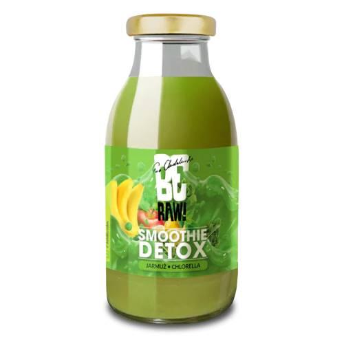 Miniaturka artykułu - BeRAW Smoothie Detox jarmuż, chlorella, 250 ml