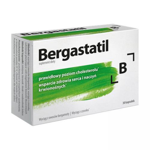 Miniaturka artykułu - Bergastatil, polifenole 600 mg z bergamoty, 30kaps. USZKODZONE TEKTUROWE OPAKOWANIE