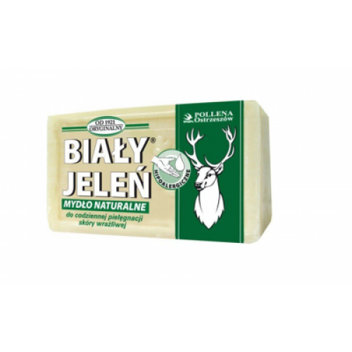 Miniaturka artykułu - BIAŁY JELEŃ Mydło naturalne - 150 g USZKODZONE / BRAK OPAKOWANIA