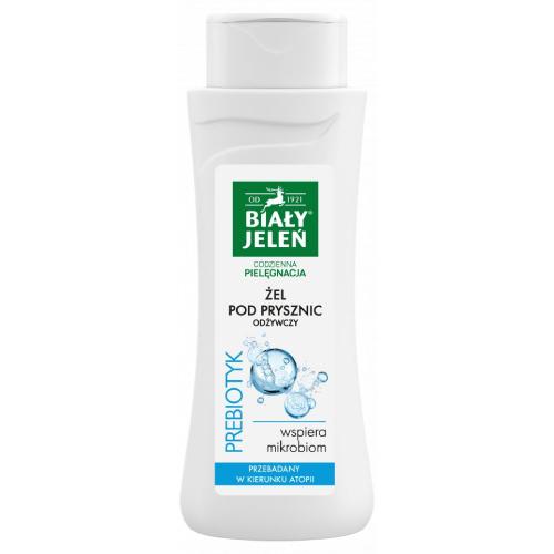 Miniaturka artykułu - Biały Jeleń Odżywczy żel pod prysznic Prebiotyk, 300 ml