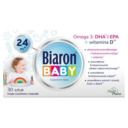 Miniaturka artykułu - BIARON BABY Od 24 m-ca życia - 30 kapsułek twist-off