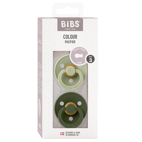 Miniaturka artykułu - BIBS Kauczukowy smoczek uspokajający Sage&Green Hunter 18m+, 2szt.
