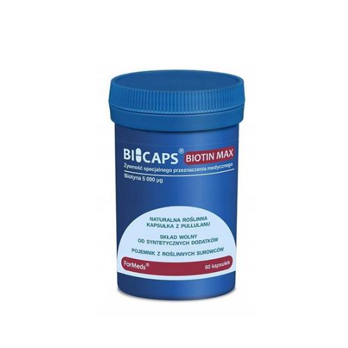 Miniaturka artykułu - BICAPS BIOTIN MAX, 60kaps.