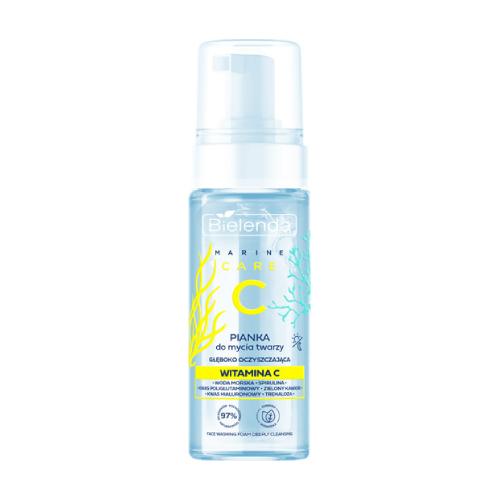 Miniaturka artykułu - BIELENDA Marine Care C Pianka do mycia twarzy głęboko oczyszczająca, 150ml