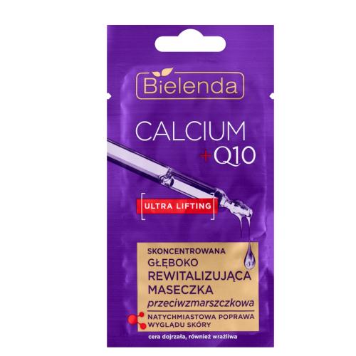 Miniaturka artykułu - BIELENDA Calcium Q10 Skoncentrowana głęboko rewitalizująca maseczka przeciwzmarszczkowa, 8g