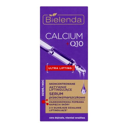 Miniaturka artykułu - BIELENDA Calcium Q10 Skoncentrowane aktywnie liftingujące serum przeciwzmarszczkowe dzień/ noc, 30ml