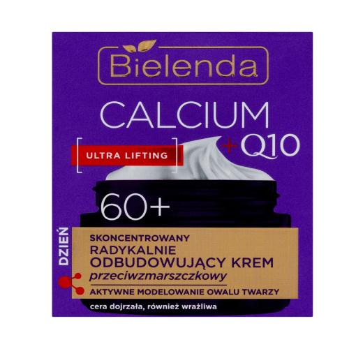 Miniaturka artykułu - BIELENDA Calcium + Q10 Skoncentrowany radykalnie odbudowujący krem przeciwzmarszczkowy na dzień 60+, 50ml