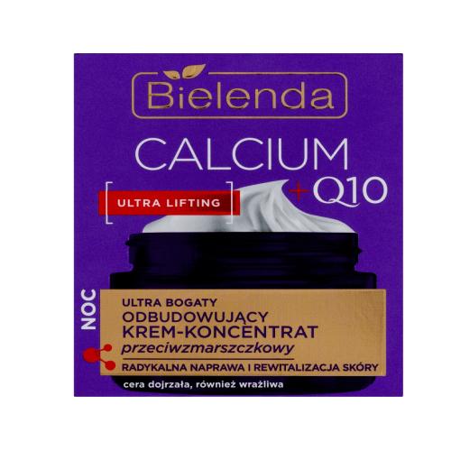 Miniaturka artykułu - BIELENDA Calcium + Q10 Ultra bogaty odbudowujący krem - koncentrat przeciwzmarszczkowy na noc, 50ml	