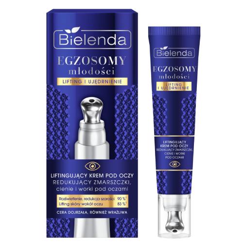 Miniaturka artykułu - Bielenda Egzosomy Młodości Lifting i Ujędrnienie Liftingujący krem pod oczy, 15 ml