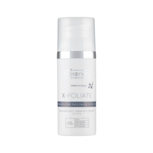 Miniaturka artykułu - BIELENDA PROFESSIONAL X-Foliate Regenerujący krem do twarzy z Cica, 50ml