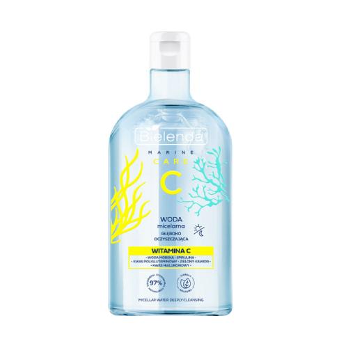 Miniaturka artykułu - BIELENDA Marine Care C woda micelarna głęboko oczyszczająca witamina C, 400ml