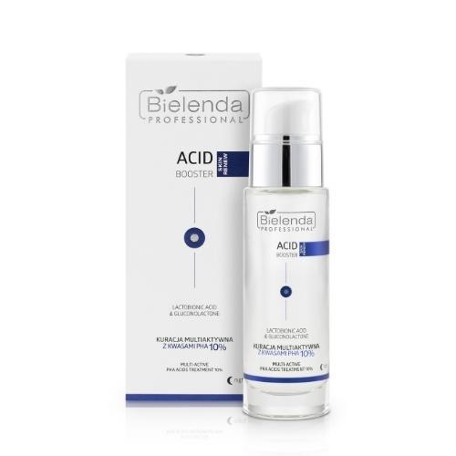 BIELENDA PROFESSIONAL Acid Booster Kuracja multiaktywna z kwasami PHA 10%, 30ml