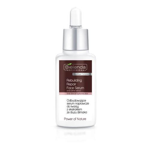 Miniaturka artykułu - BIELENDA PROFESSIONAL Odbudowujące serum naprawcze do twarzy z ekstraktem ze śluzu ślimaka, 30ml