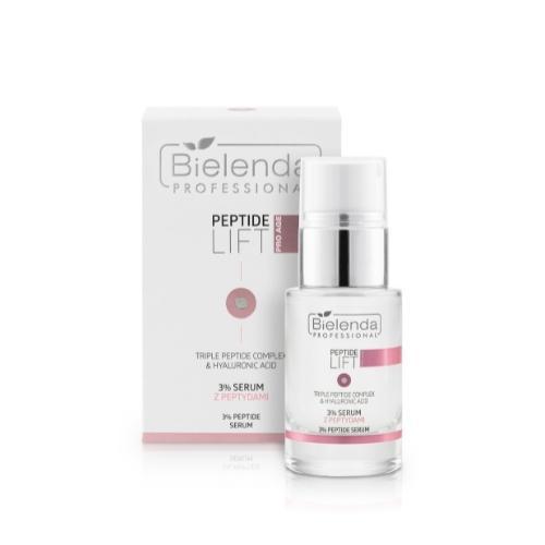 Miniaturka artykułu - BIELENDA PROFESSIONAL Peptide Lift 3% Serum z peptydami, 15ml