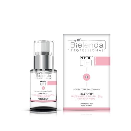 Miniaturka artykułu - BIELENDA PROFESSIONAL Peptide Lift Peptydowy koncentrat ujędrniająco-napinający, 15ml	