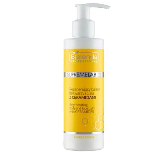 Miniaturka artykułu - BIELENDA PROFESSIONAL SUPREMELAB Barrier Renev Regenerujący balsam do twarzy i ciała z ceramidami, 190ml