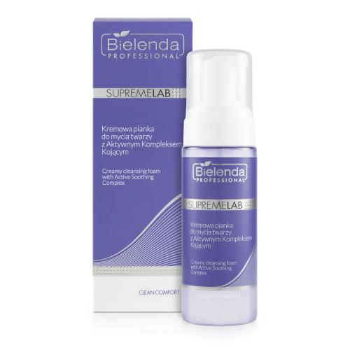 BIELENDA PROFESSIONAL SUPREMELAB Kremowa Pianka do mycia twarzy z aktywnym kompleksem kojącym, 150ml 