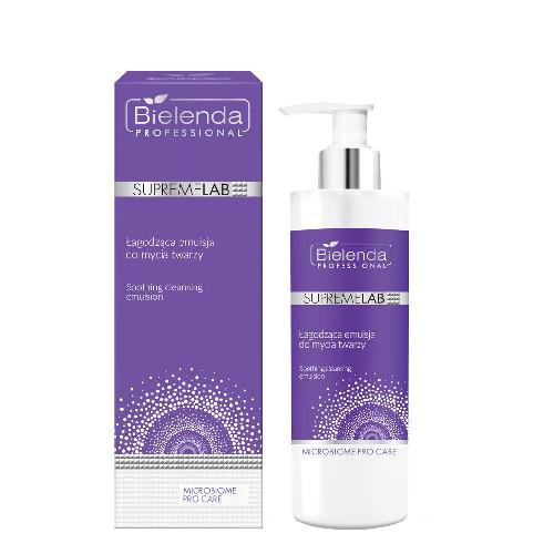 Miniaturka artykułu - BIELENDA PROFESSIONAL SUPREMELAB Microbiome Pro Care Łagodząca emulsja do mycia twarzy, 175g