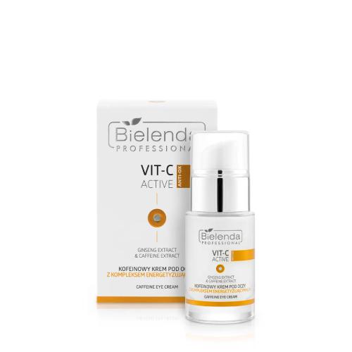 BIELENDA PROFESSIONAL Vit-C Active Kofeinowy krem pod oczy z kompleksem energetyzującym 6,5%, 15ml