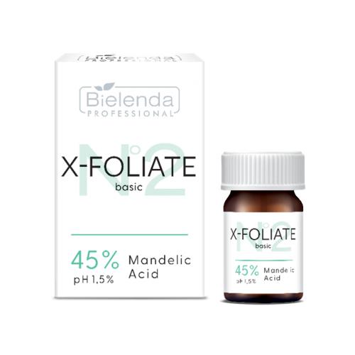 Miniaturka artykułu - BIELENDA PROFESSIONAL X-Foliate basic kwas migdałowy 45%, 5ml