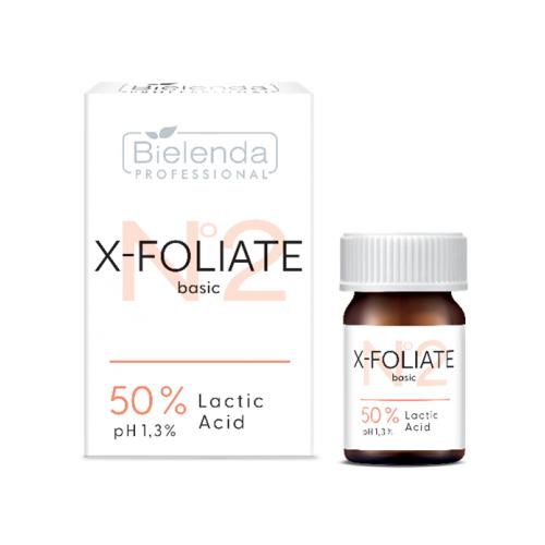 Miniaturka artykułu - BIELENDA PROFESSIONAL X-Foliate basic kwas mlekowy 50%, 5ml