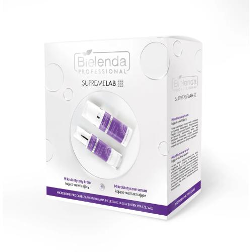 Miniaturka artykułu - BIELENDA PROFESSIONAL Zestaw SupremeLab Microbiome Pro Care (Mikrobiotyczny Krem kojąco-nawilżający, 50ml + Mikrobiotyczne Serum kojąco-wzmacniające, 30ml)