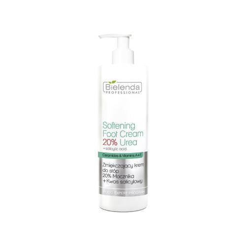 Miniaturka artykułu - BIELENDA PROFESSIONAL Zmiękczający krem do st&oacute;p 20% mocznika+kwas salicylowy, 500ml