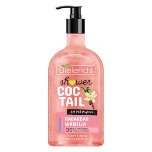 Miniaturka artykułu - BIELENDA SHOWER COCTAIL Relaksujący żel pod prysznic Rabarbar Wanilia, 400ml
