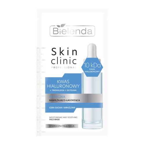 Miniaturka artykułu - BIELENDA SKIN CLINIC PROFESSIONAL Kwas hialuronowy Maseczka nawilżająco-łagodząca, 8 g