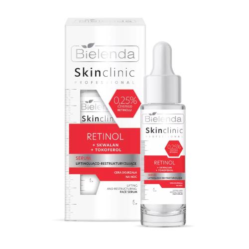 Miniaturka artykułu - BIELENDA SKIN CLINIC PROFESSIONAL Retinol Serum liftingująco-restrukturyzujące, 30ml