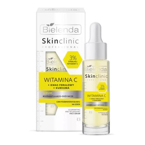 Miniaturka artykułu - BIELENDA SKIN CLINIC PROFESSIONAL Witamina C Serum rozświetlająco-odżywcze, 30ml