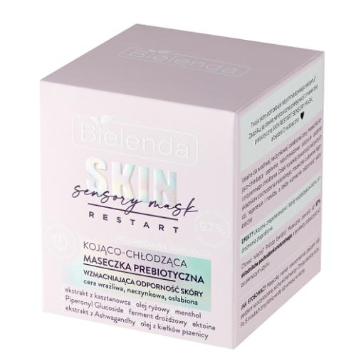 Miniaturka artykułu - BIELENDA SKIN SENSORY Kojąco-chłodząca maseczka prebiotyczna wzmacniająca odporność sk&oacute;ry, 50ml