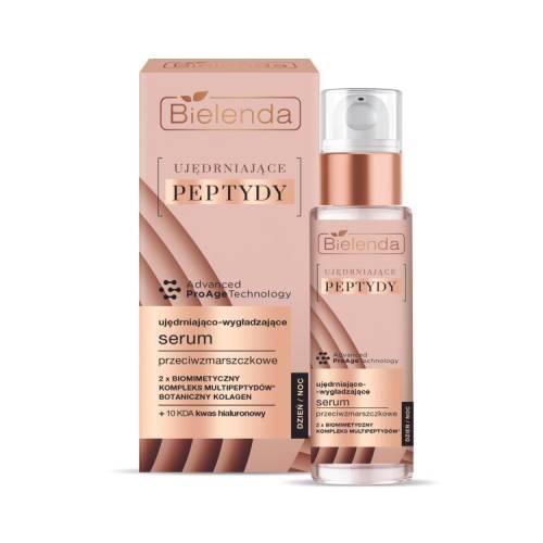 Miniaturka artykułu - BIELENDA Ujędrniające Peptydy Ujędrniająco-wygładzające serum przeciwzmarszczkowe dzień/noc, 30ml