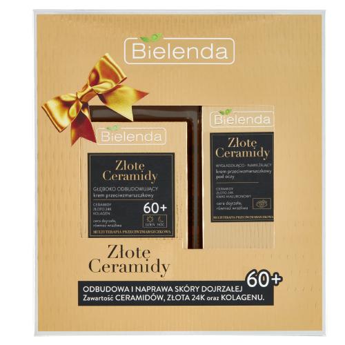 Miniaturka artykułu - Bielenda Złote Ceramidy 60+ Zestaw: Krem na dzień i na noc, 50ml + Krem pod oczy, 15ml