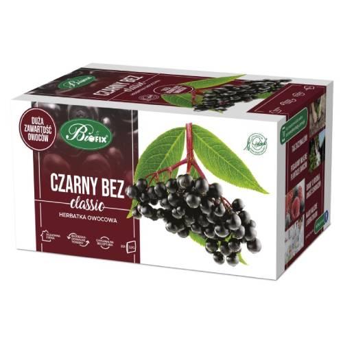 Miniaturka artykułu - BiFix Classic Herbata owocowa Czarny bez, 20x2,5g