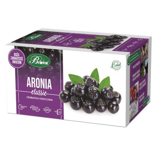 Miniaturka artykułu - BiFix Classic Herbatka owocowa Aronia, 20x2,5g USZKODZONE TEKTUROWE OPAKOWANIE