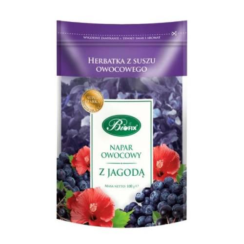 Miniaturka artykułu - BiFix Napar owocowy z jagodą, 100g