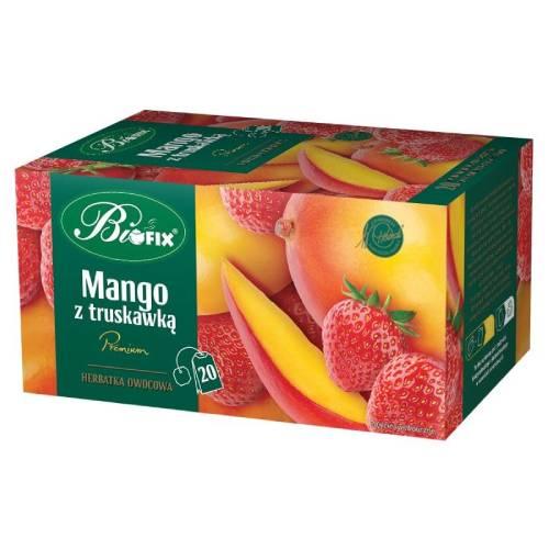 Miniaturka artykułu - BiFix Herbatka owocowa Mango z truskawką, 20x2g