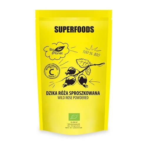 Miniaturka artykułu - BIO PLANET Dzika R&oacute;ża sproszkowana BIO, 150g 