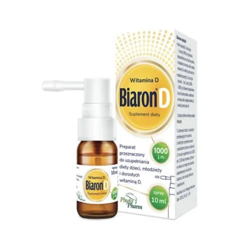 Miniaturka artykułu - Bioaron D spray 1000 j.m. płyn, 10ml KR&Oacute;TKA DATA 31.10.2026