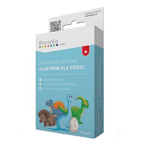 Miniaturka artykułu - Biocanto Dinusiowy Zestaw niebieskich plastr&oacute;w, 12 szt.