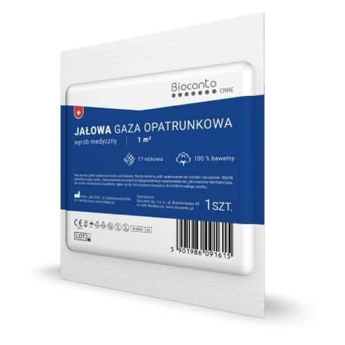 Miniaturka artykułu - BIOCANTO Jałowa gaza opatrunkowa jałowa, 1 szt.