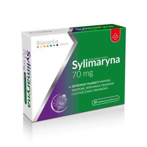 Miniaturka artykułu - Biocanto Sylimaryna 70 mg, 30 tabl. powl.