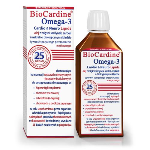 Miniaturka artykułu - BioCardine Omega-3 Cardio & Neuro Lipids, 200 ml