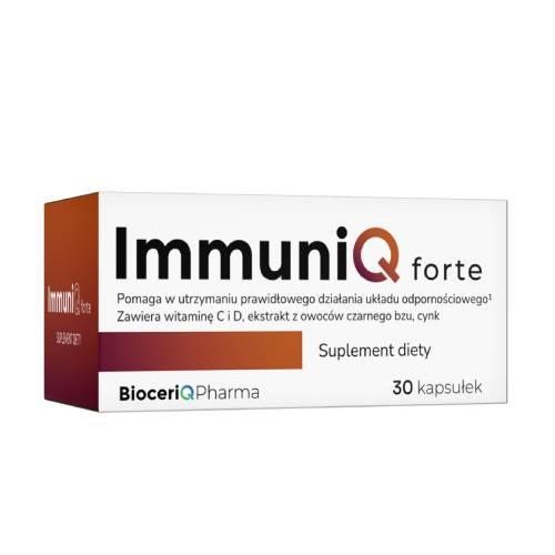 Miniaturka artykułu - BioceriQ Pharma ImmuniQ Forte, 30 kaps.